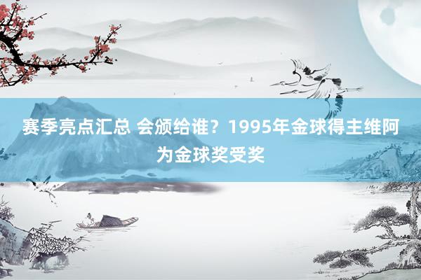 赛季亮点汇总 会颁给谁？1995年金球得主维阿为金球奖受奖