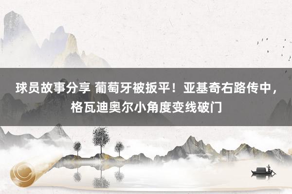 球员故事分享 葡萄牙被扳平！亚基奇右路传中，格瓦迪奥尔小角度变线破门