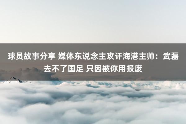 球员故事分享 媒体东说念主攻讦海港主帅：武磊去不了国足 只因被你用报废